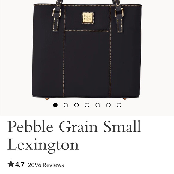 Dooney & Bourke Black Tote with Contrast Stitching - Picture 4 of 4